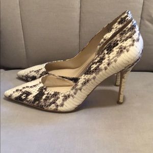 White House Black Market Snake Print Pumps